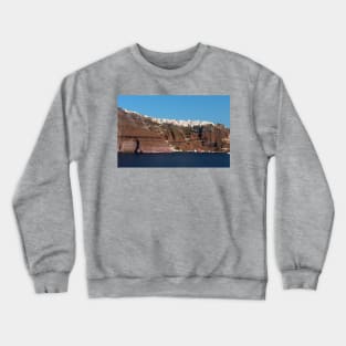 Fira, Santorini, Greece Crewneck Sweatshirt